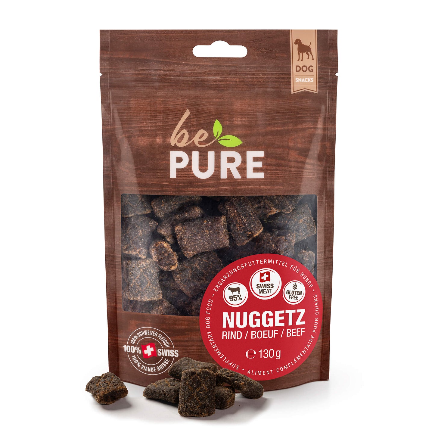 bePure Nuggetz Rind Snack für Hunde