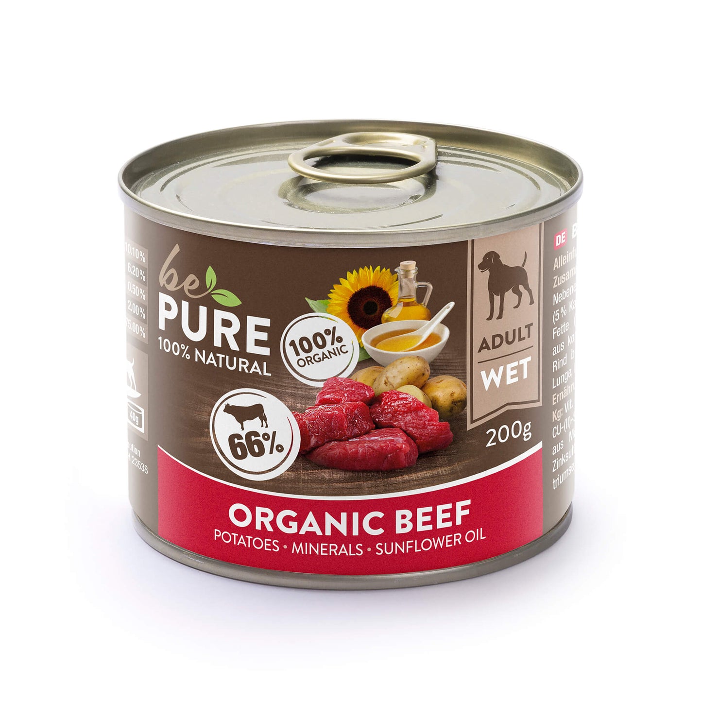 bePure Organic Beef Nassfutter für Hunde