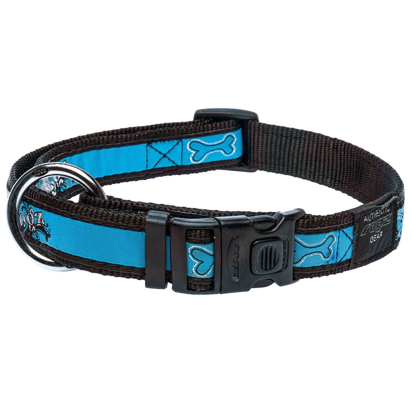 rogz Fancy Dress Turq Chrome Halsband für Hunde