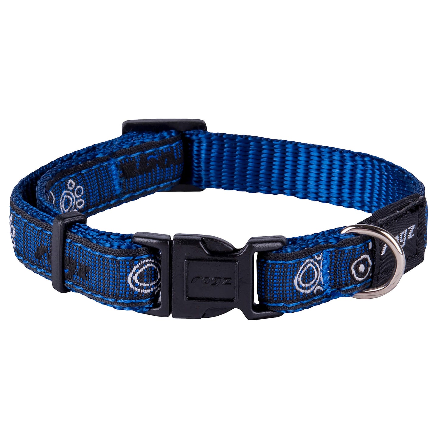 rogz Fancy Dress Navy Paw Halsband für Hunde