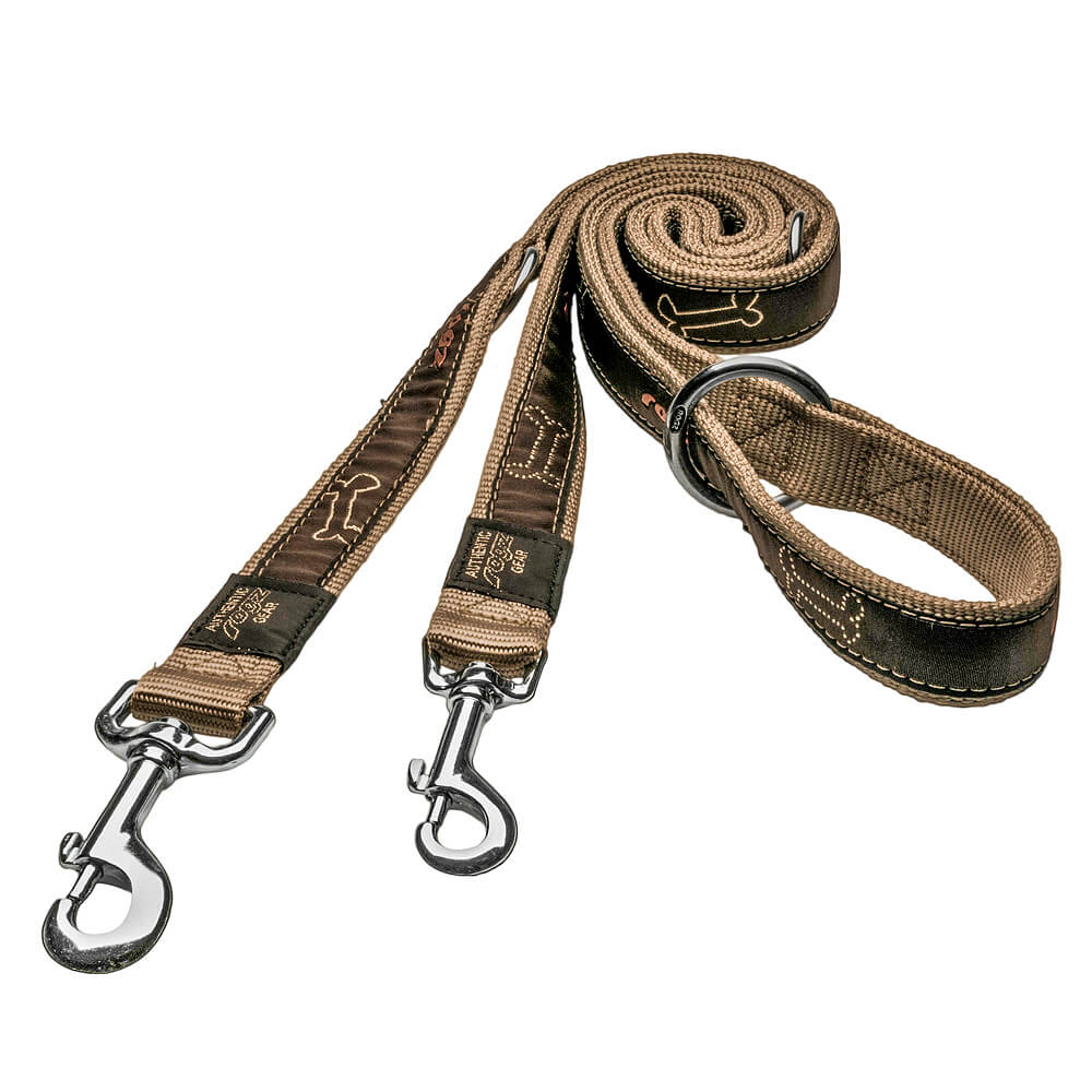 rogz Fancy Dress Bronze Bones Leine für Hunde