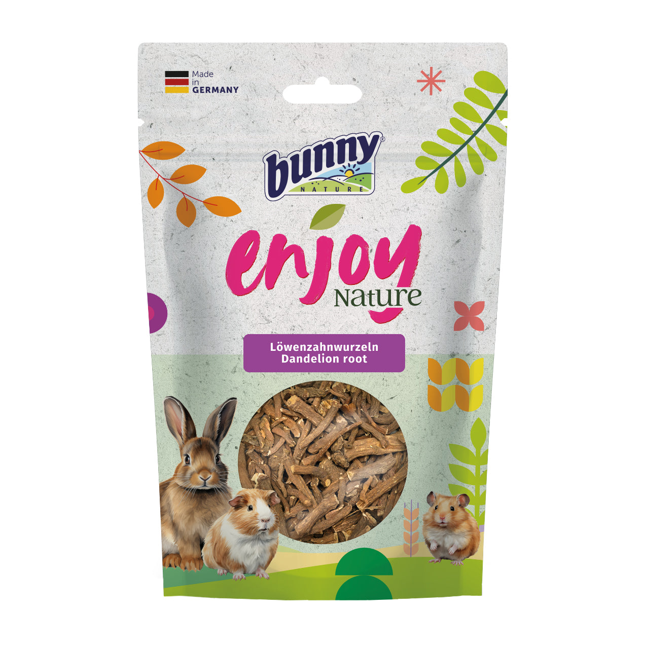 bunny EnjoyNature Löwenzahnwurzeln Ergänzungsfutter für Zwergkaninchen und Nagetiere