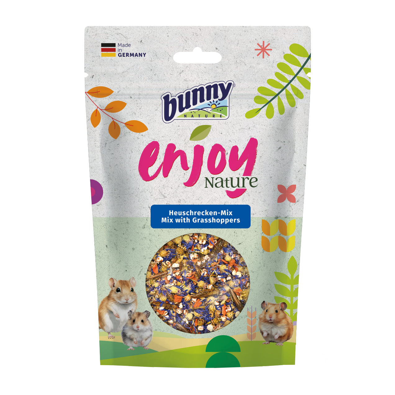 bunny EnjoyNature Heuschrecken-Mix Ergänzungsfutter für Hamster, Zwerghamster, Farbmäuse, Rennmäuse und Ratten