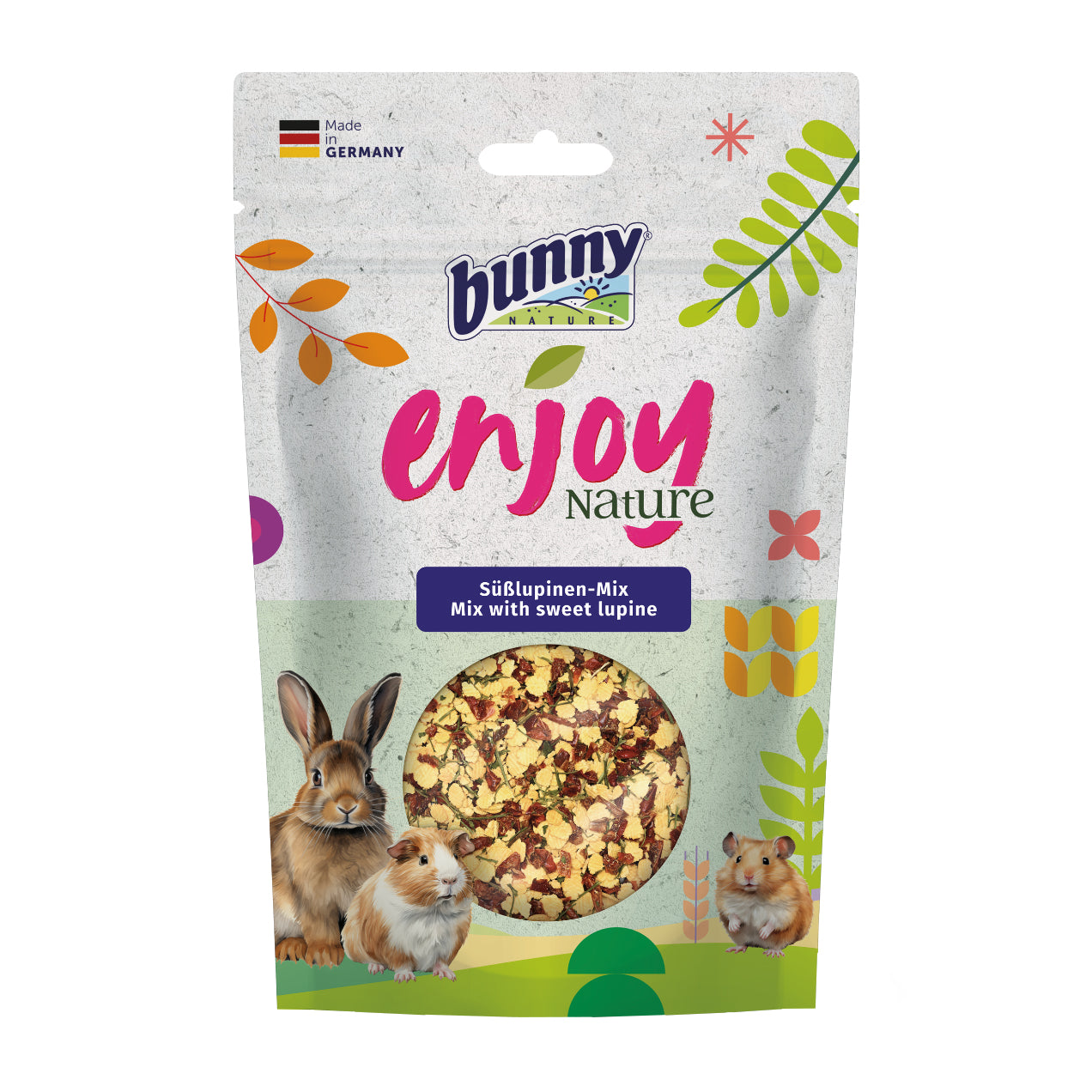 bunny EnjoyNature Süsslupinen-Mix Ergänzungsfutter für Zwergkaninchen und Nagetiere