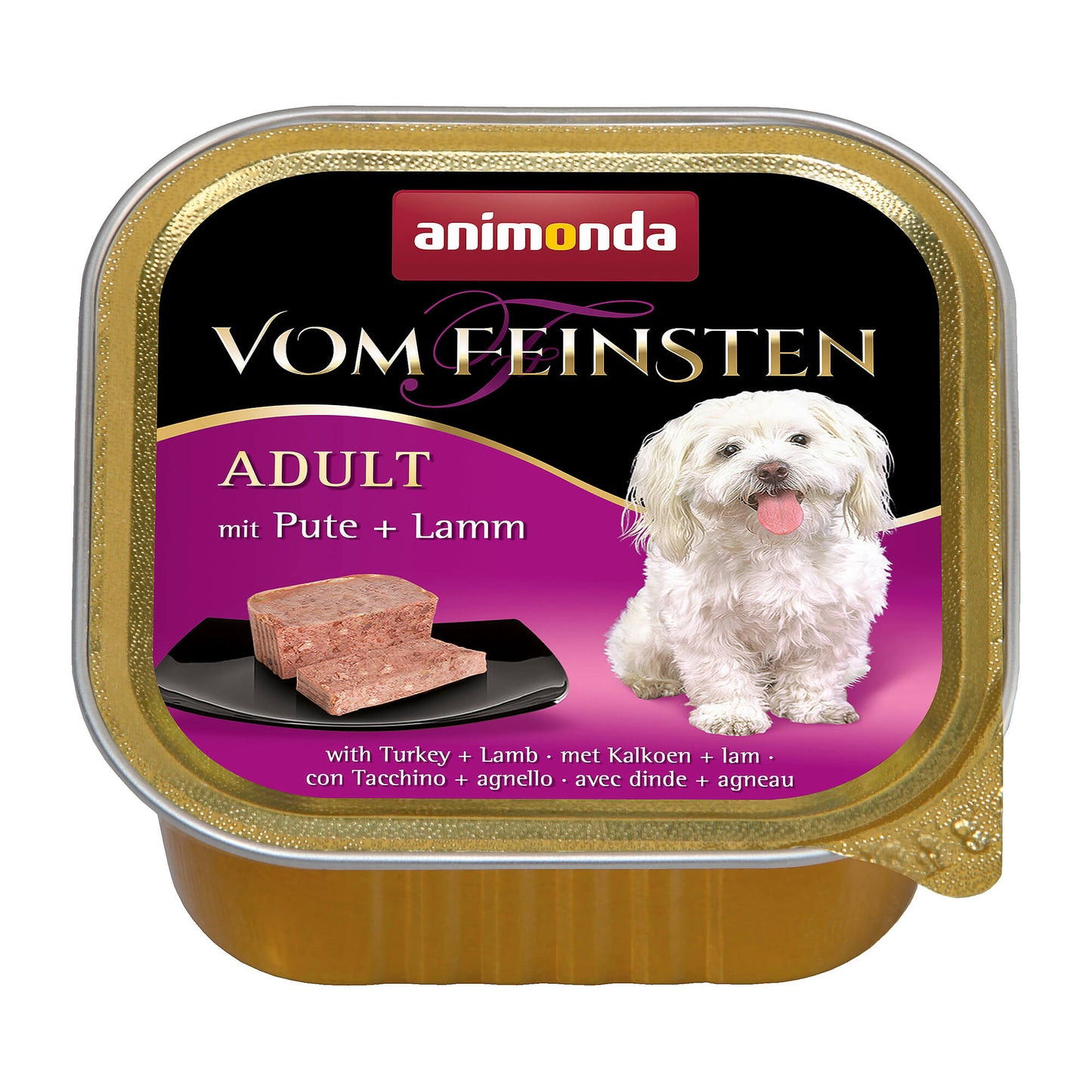 animonda Vom Feinsten Adult Pute und Lamm Nassfutter für Hunde