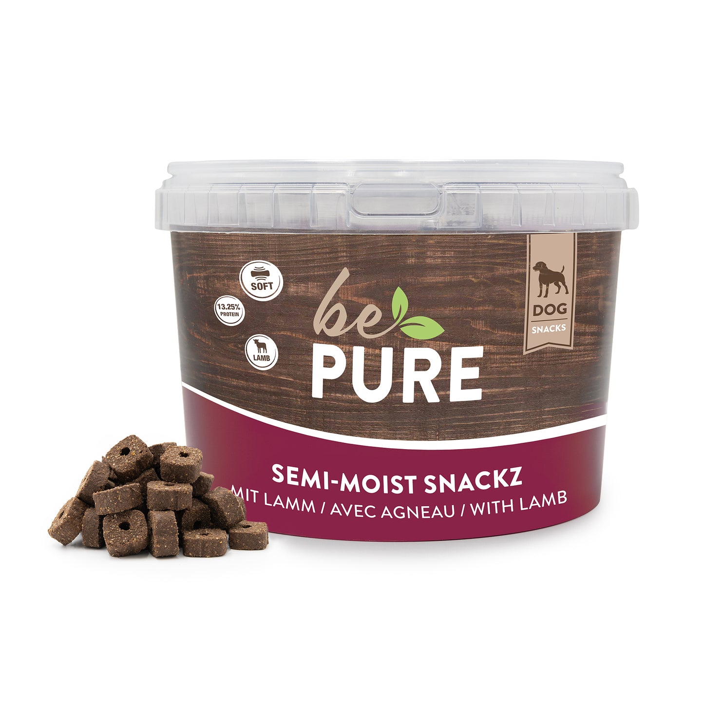 bePure Semi Moist Snackz mit Lamm Semi-Moist Futter für Hunde
