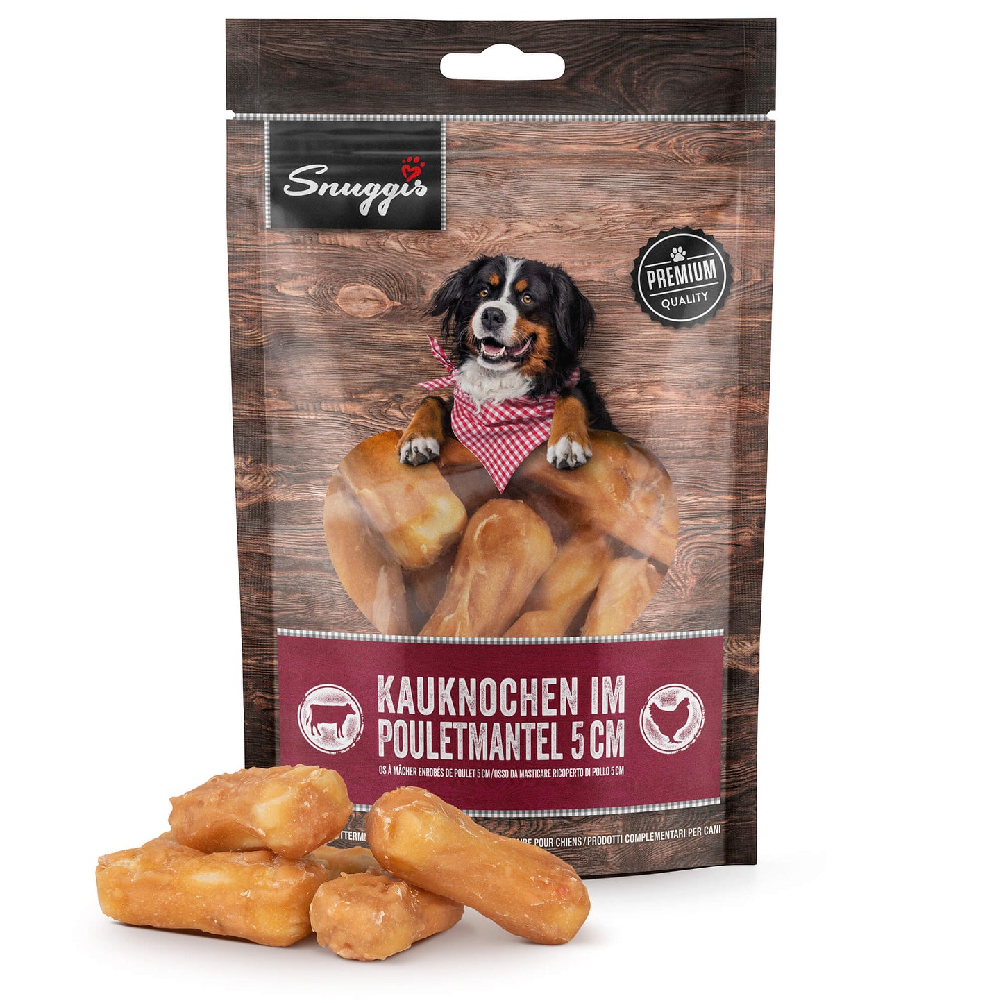 Snuggis Kauknochen im Pouletmantel Kauartikel für Hunde
