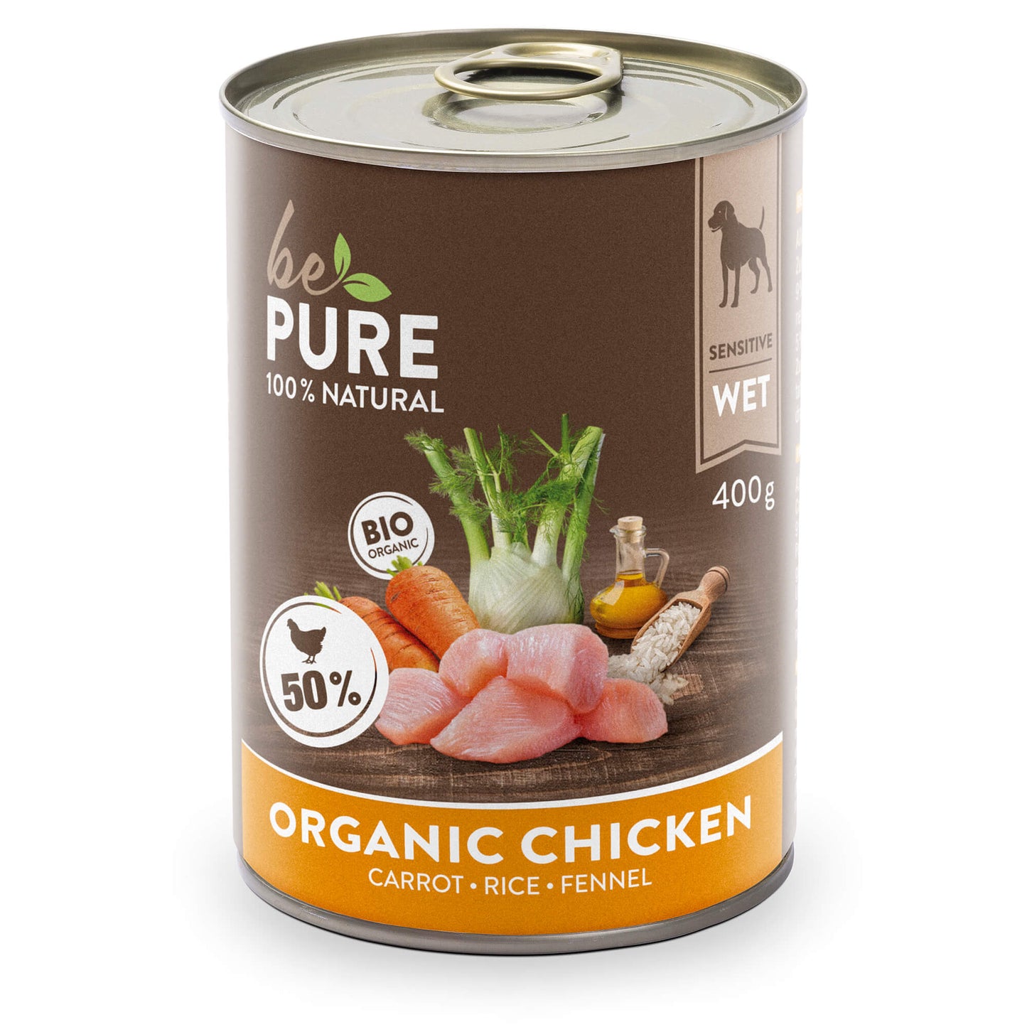 bePure Organic Chicken Nassfutter für Hunde
