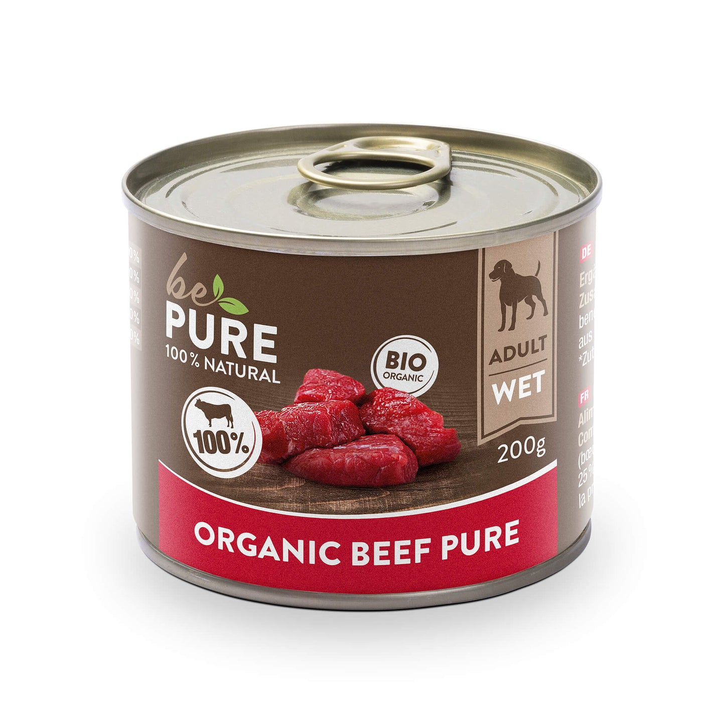 bePure Organic Beef pure Nassfutter für Hunde