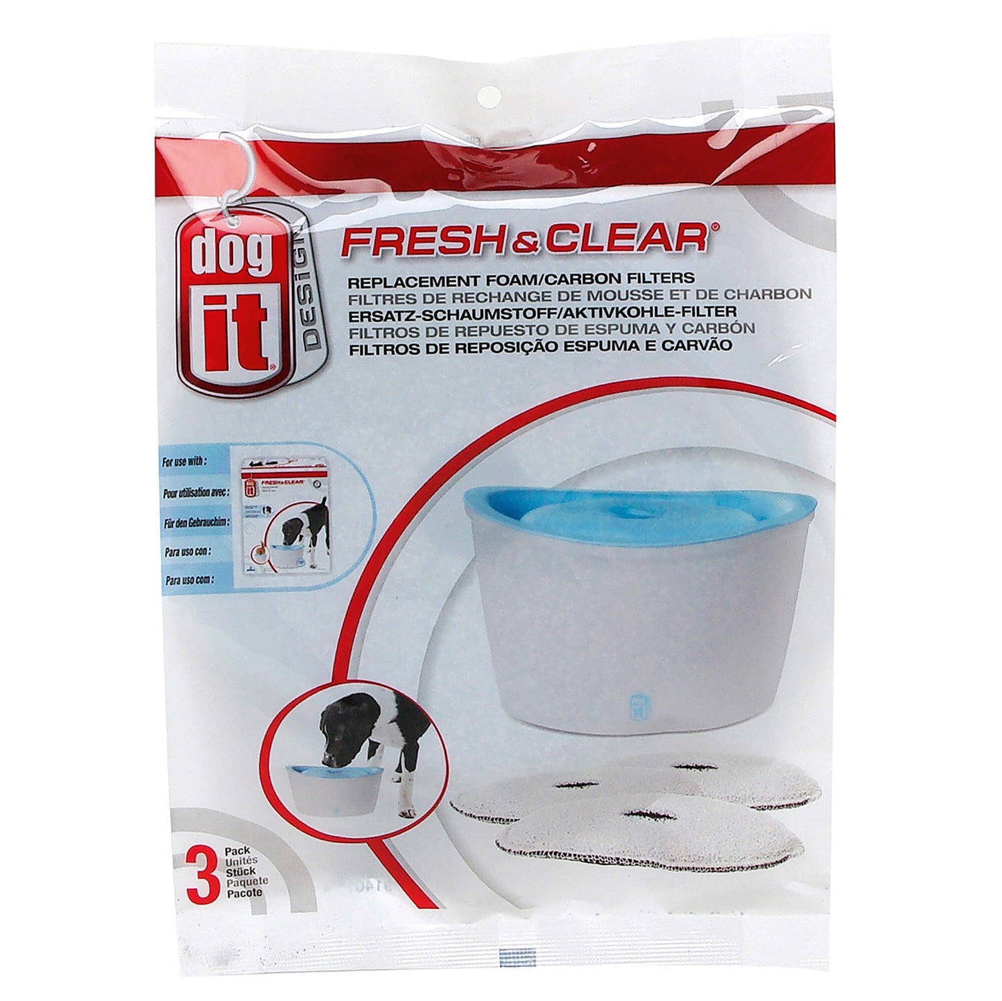 Dogit Ersatzreinigungsfilter Fresh & Clear Automat für Hunde