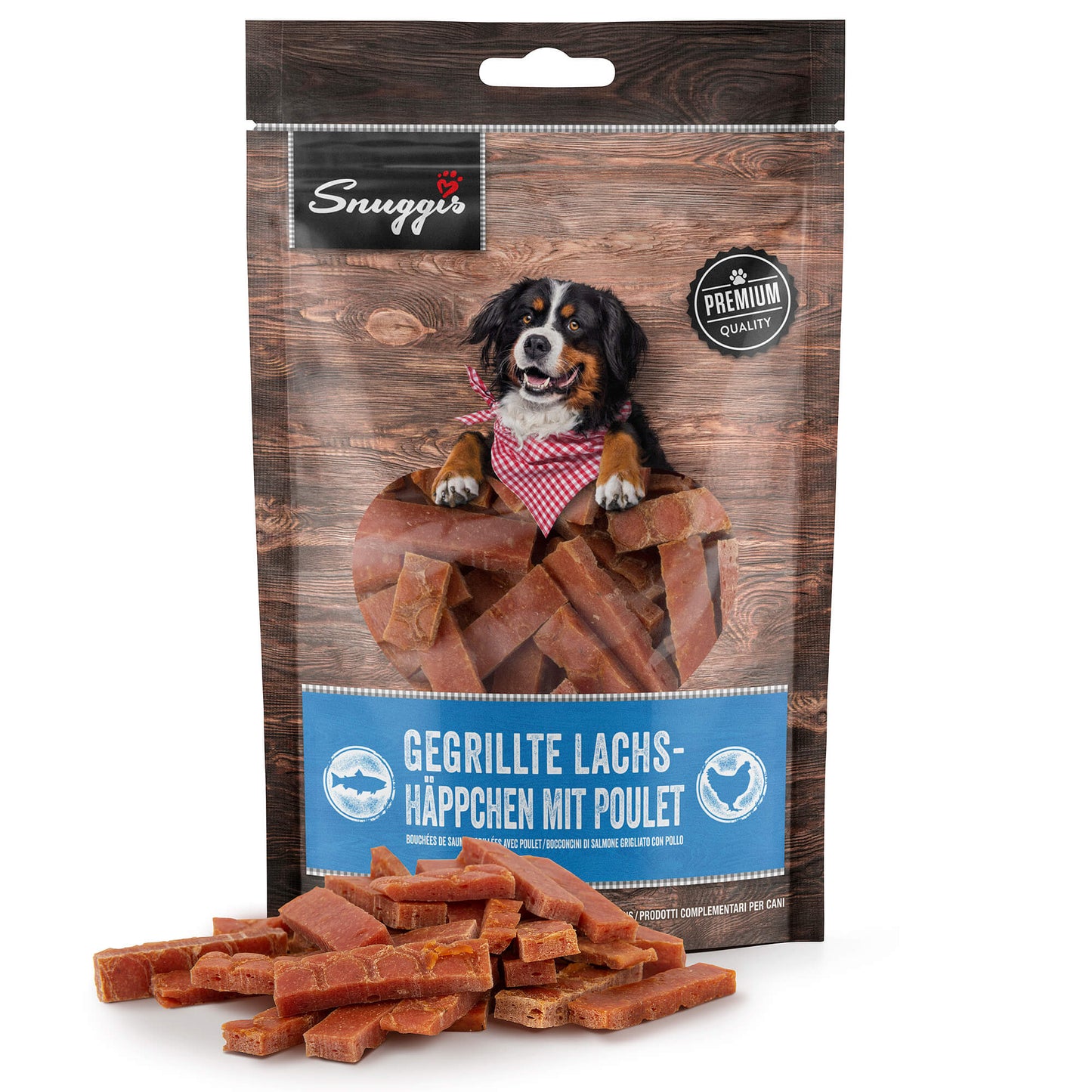 Snuggis Gegrillte Lachs-Häppchen Snack für Hunde