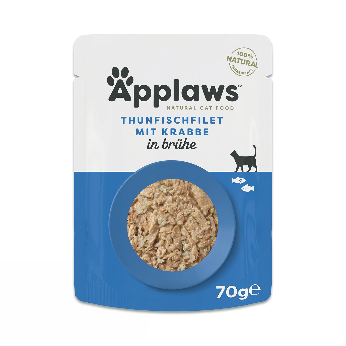 Applaws Thunfischfilet mit Krabbe in Brühe Nassfutter für Katzen
