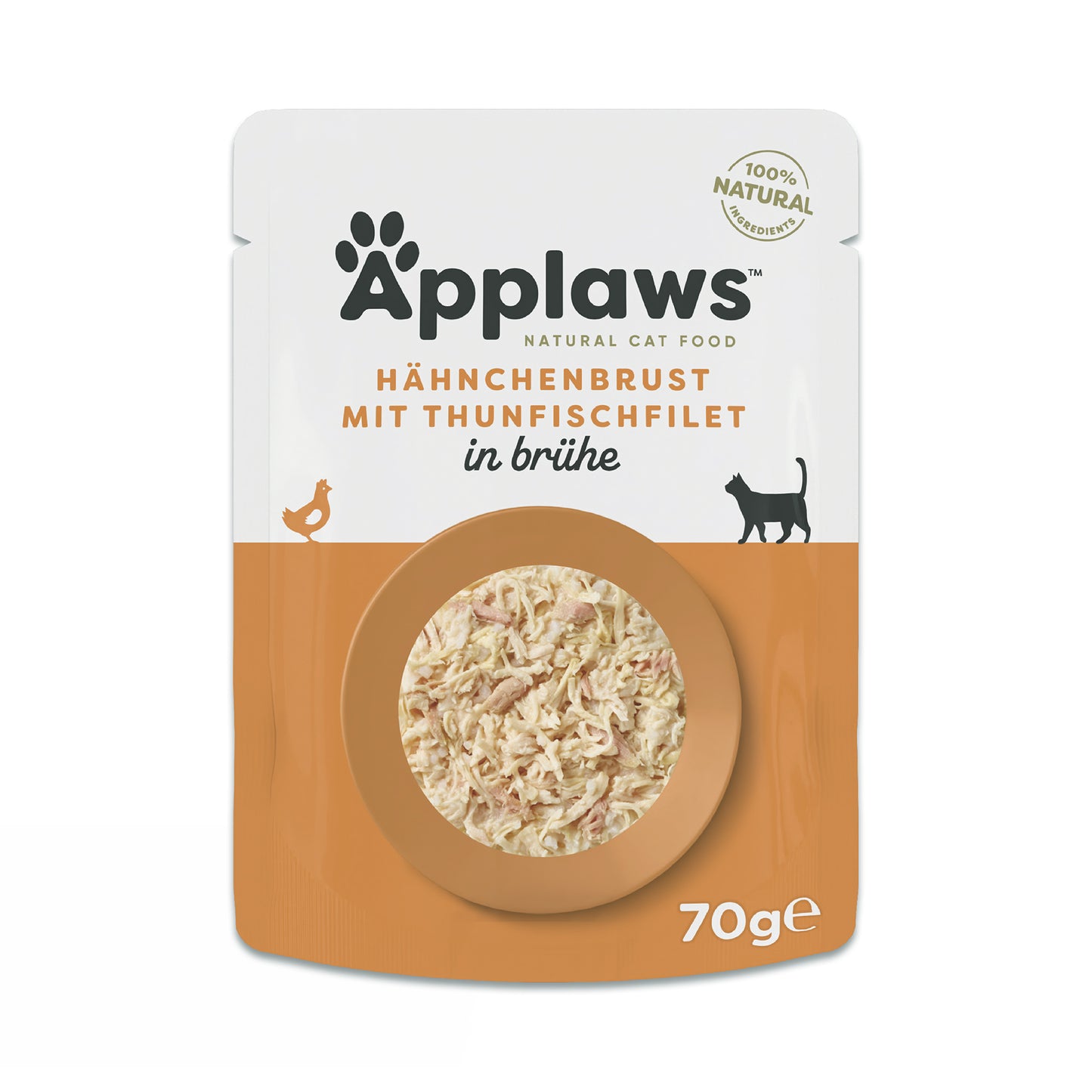 Applaws Hühnerbrust mit Thunfisch in Brühe Nassfutter für Katzen