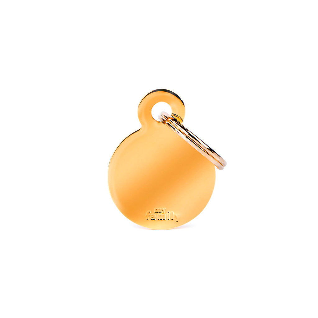 MyFamily Big Round Golden Brass Accessoire für Hunde