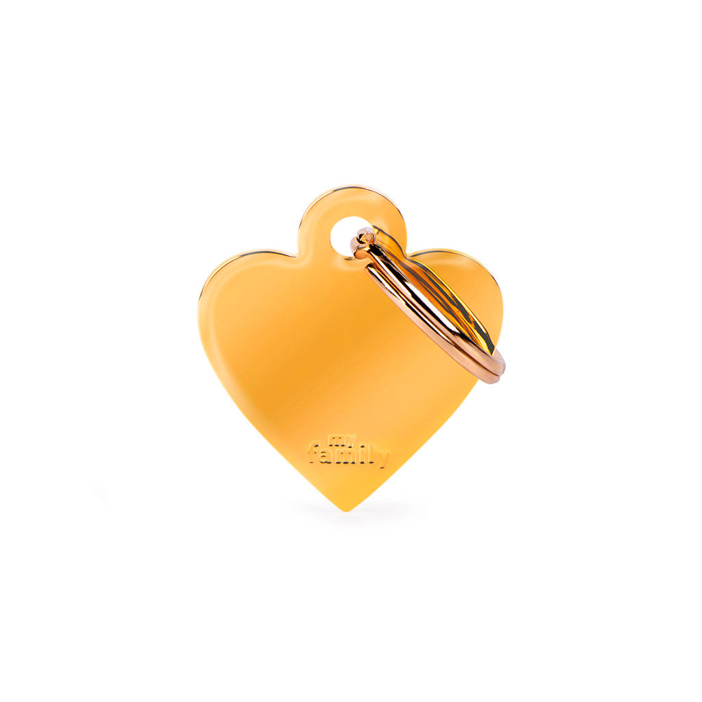 MyFamily Big Heart Golden brass Accessoire für Hunde