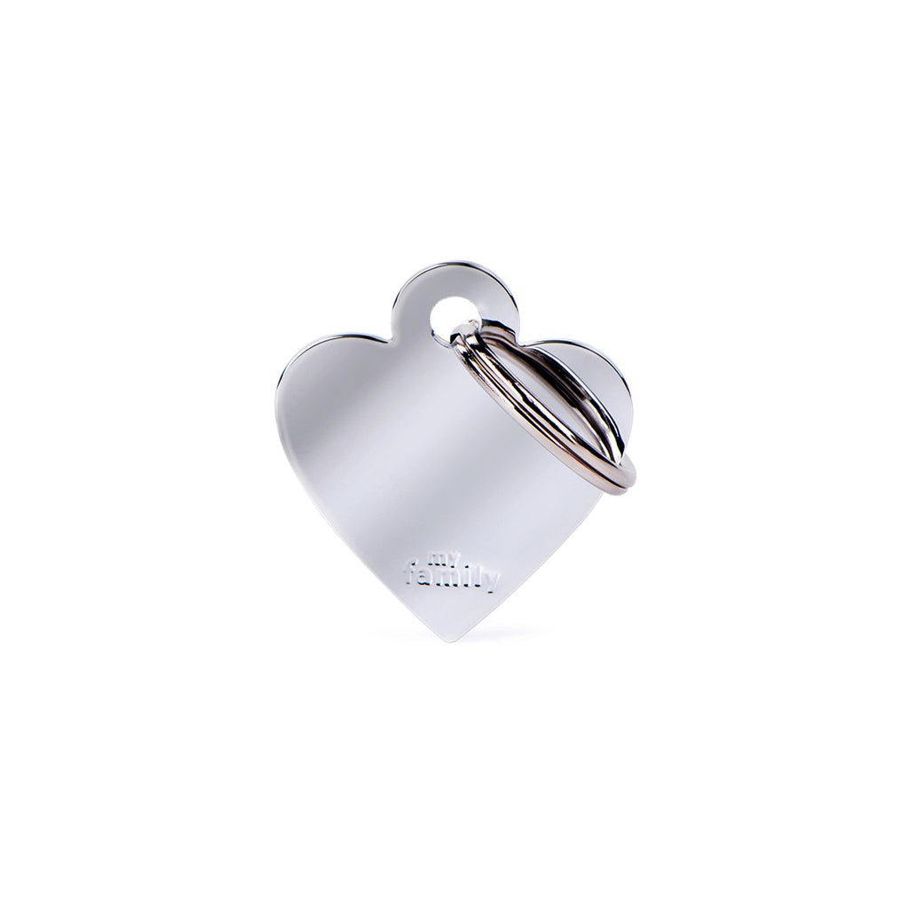 MyFamily Big Heart Chromed Brass Accessoire für Hunde