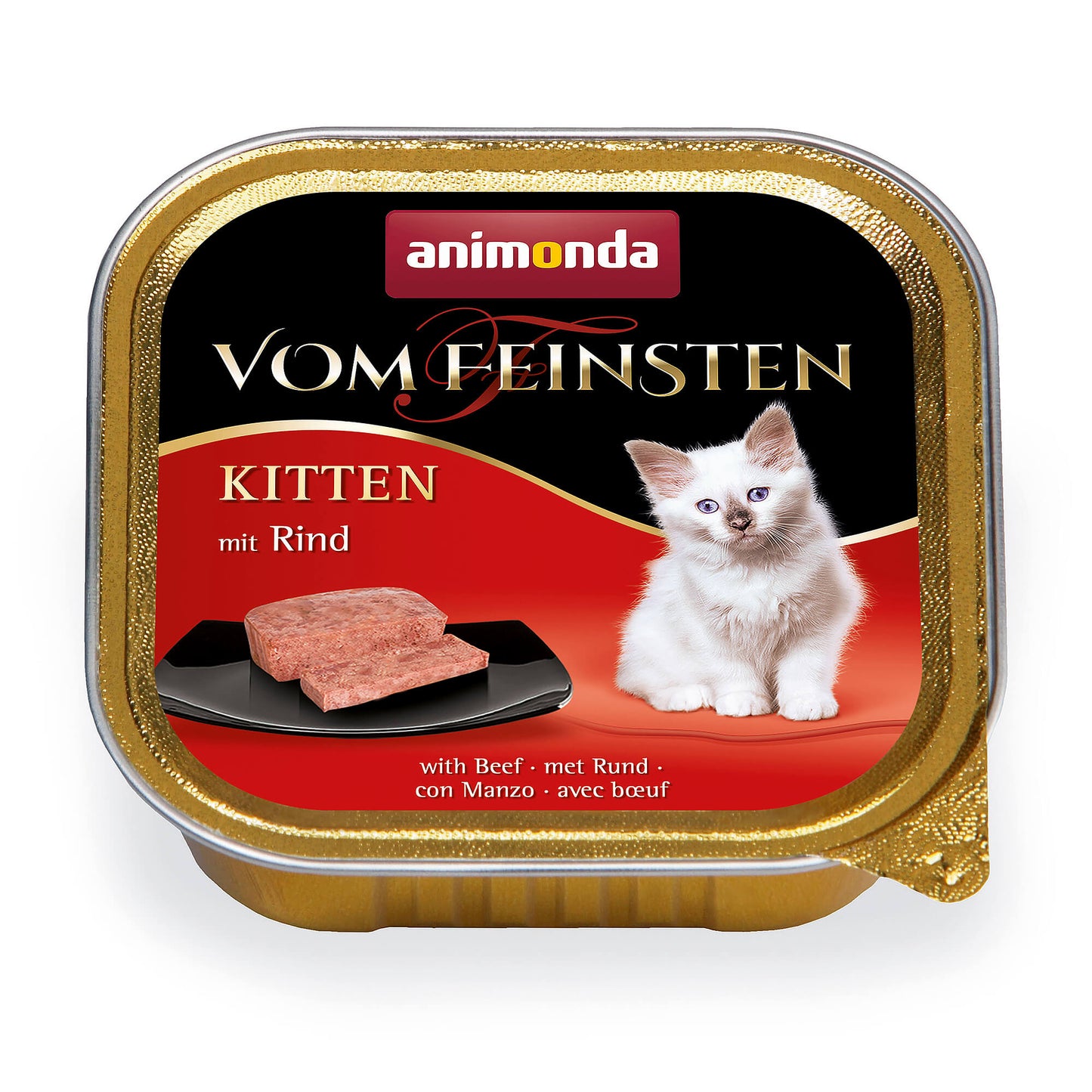 animonda Vom Feinsten Kitten Rind Nassfutter für Katzen