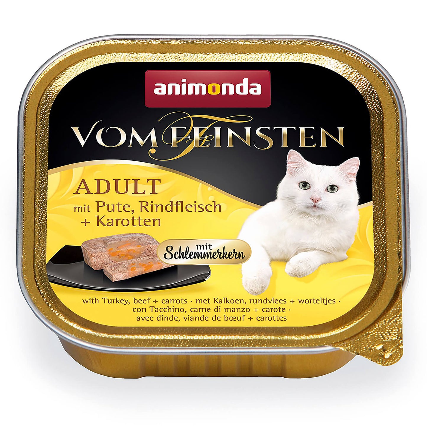 animonda Vom Feinsten Adult Pute und Rind Nassfutter für Katzen
