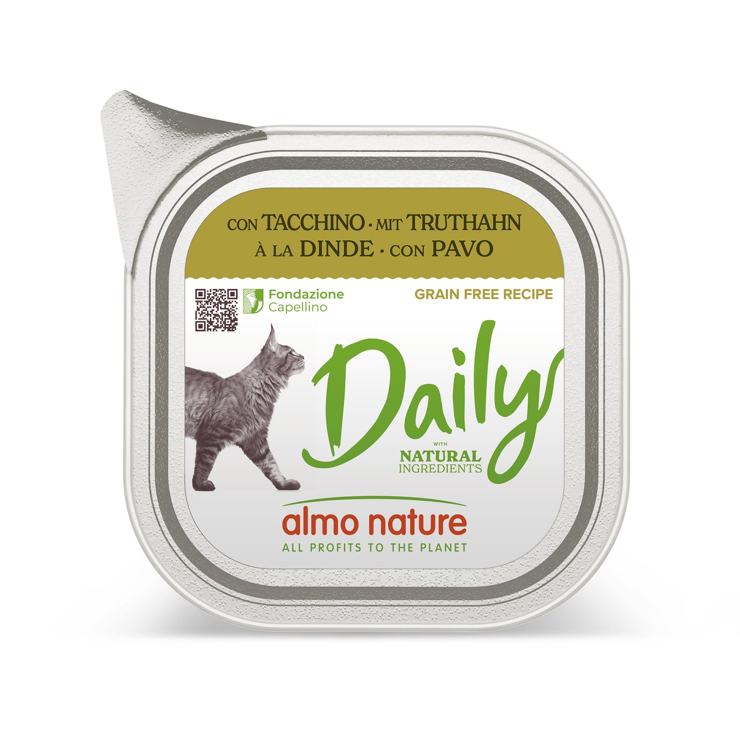 Almo Nature Daily Cat mit Truthahn Nassfutter für Katzen