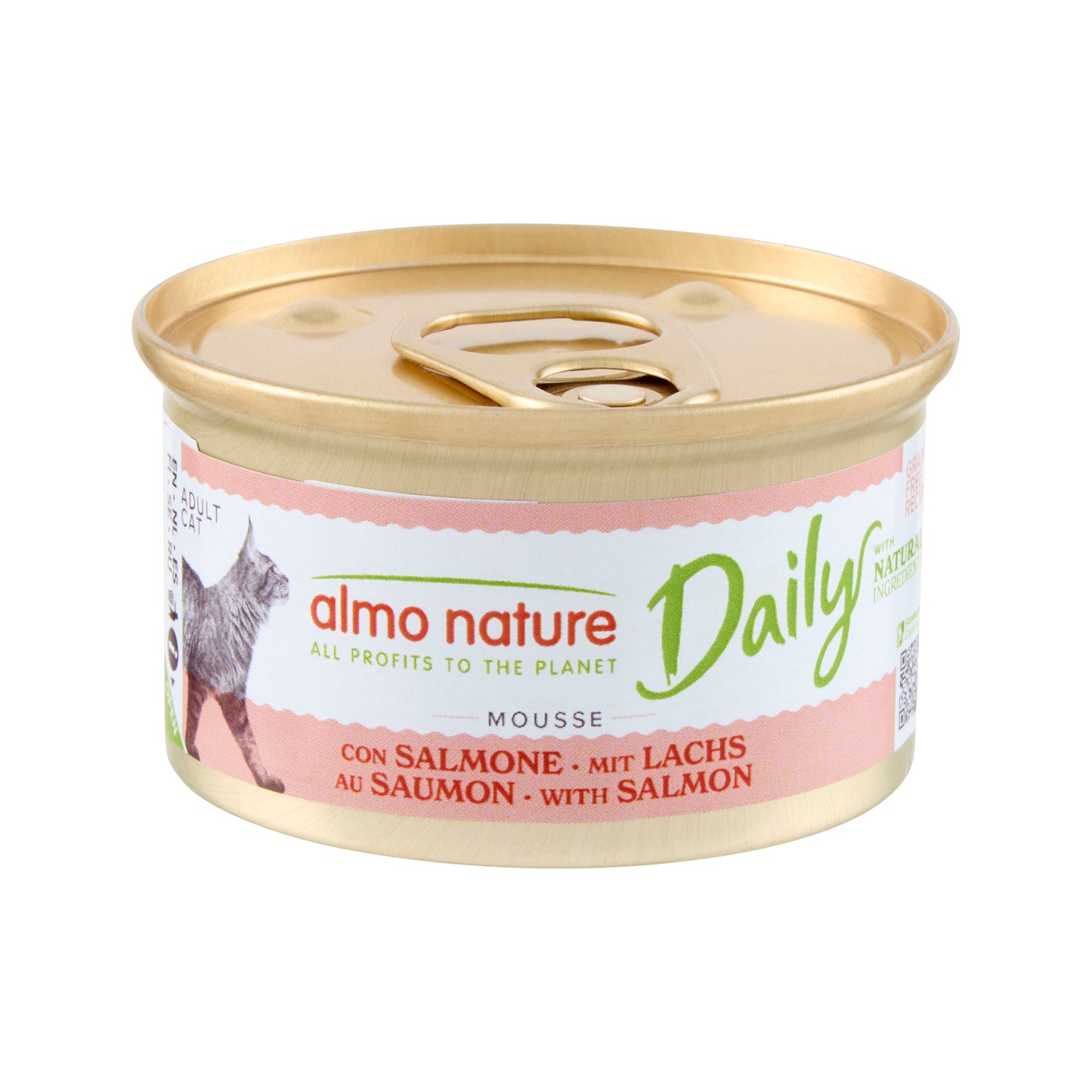 Almo Nature Daily Cat Mousse mit Lachs Nassfutter für Katzen