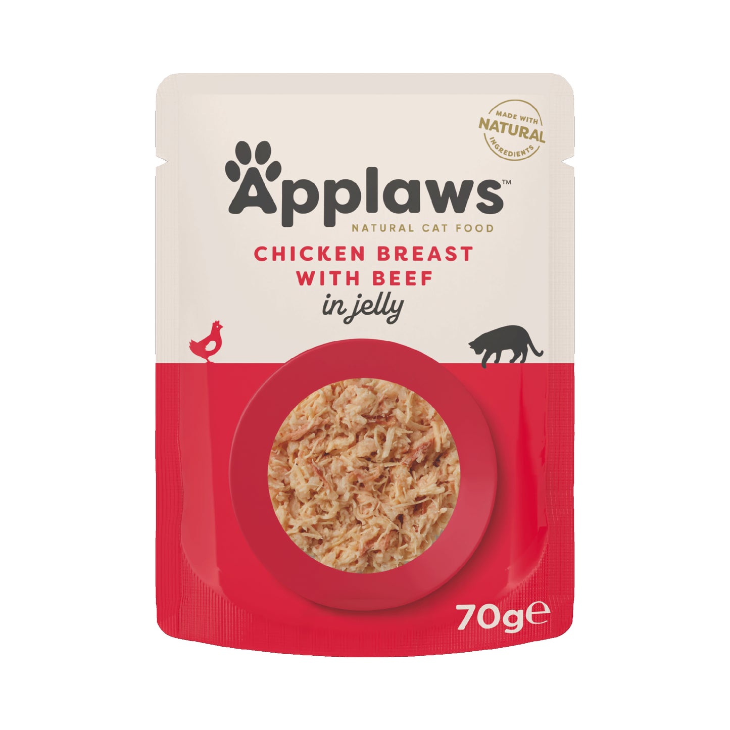 Applaws Huhn und Rind Jelly Nassfutter für Katzen