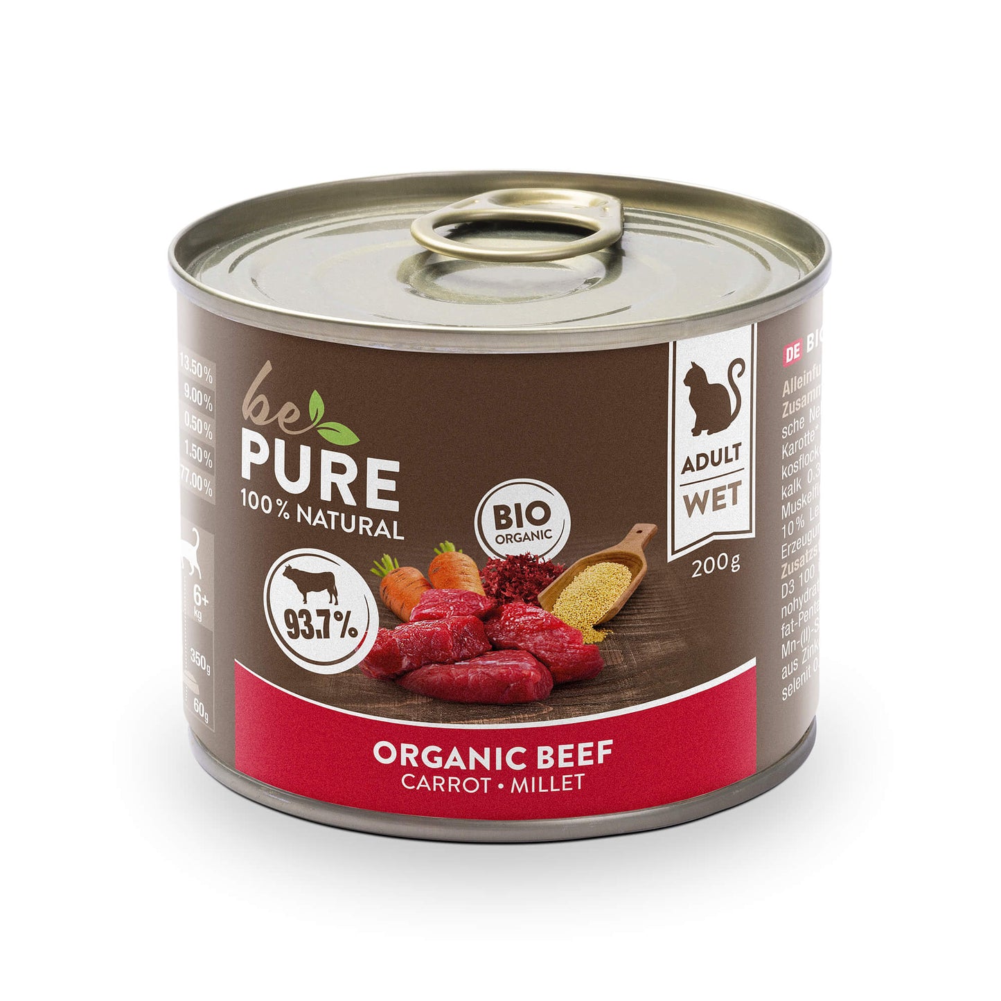 bePure Organic Beef Nassfutter für Katzen