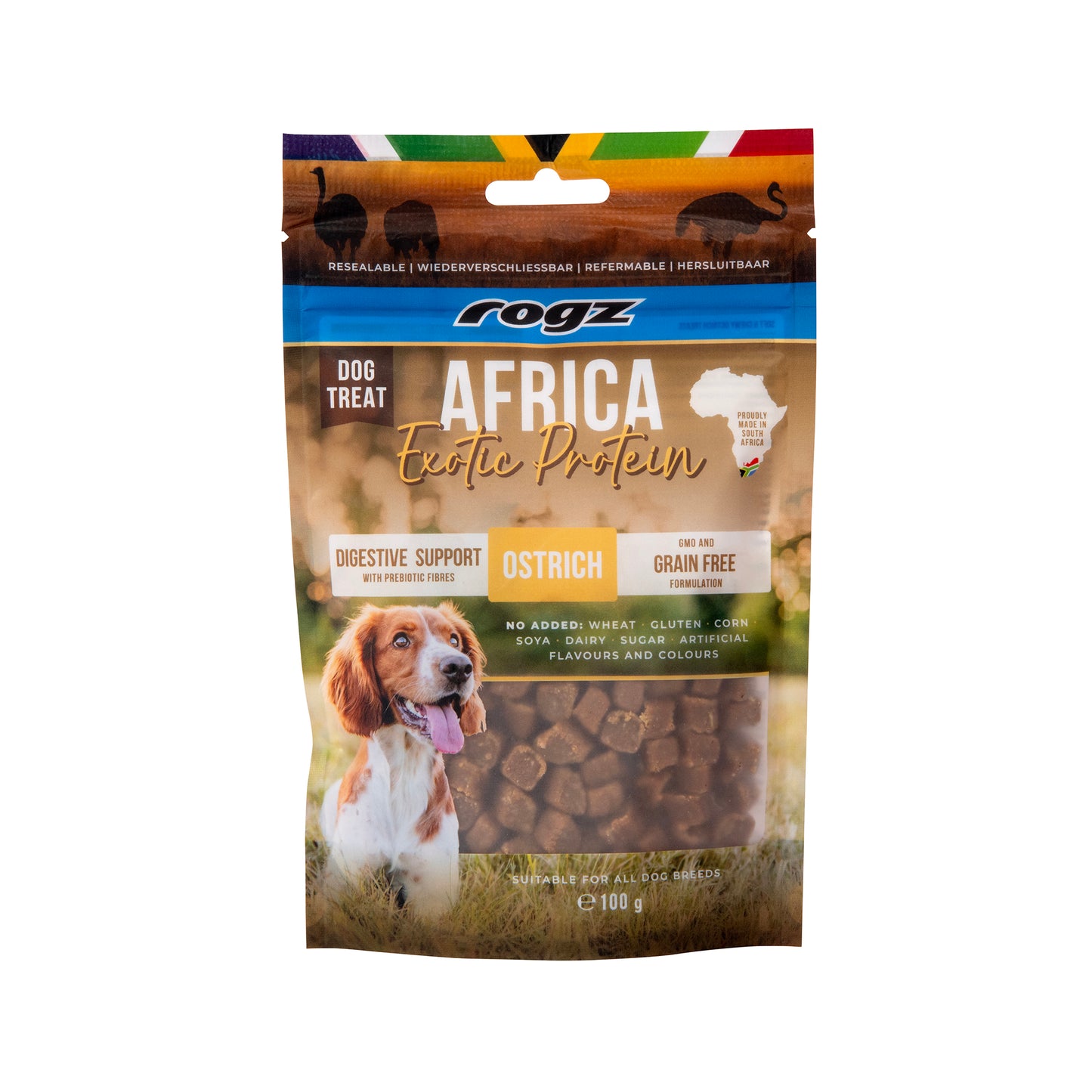 rogz Africa Exotic Digestive Help Strauss Snack für Hunde