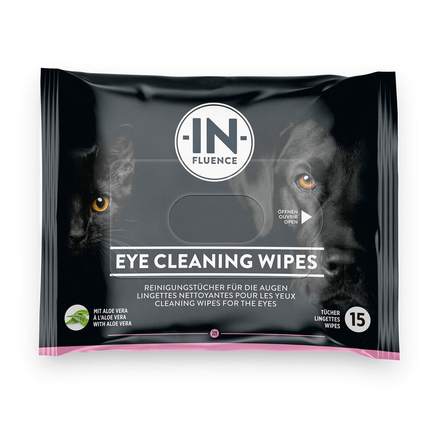 In-Fluence Eye Cleaning Wipes Pflegemittel für Hunde und Katzen