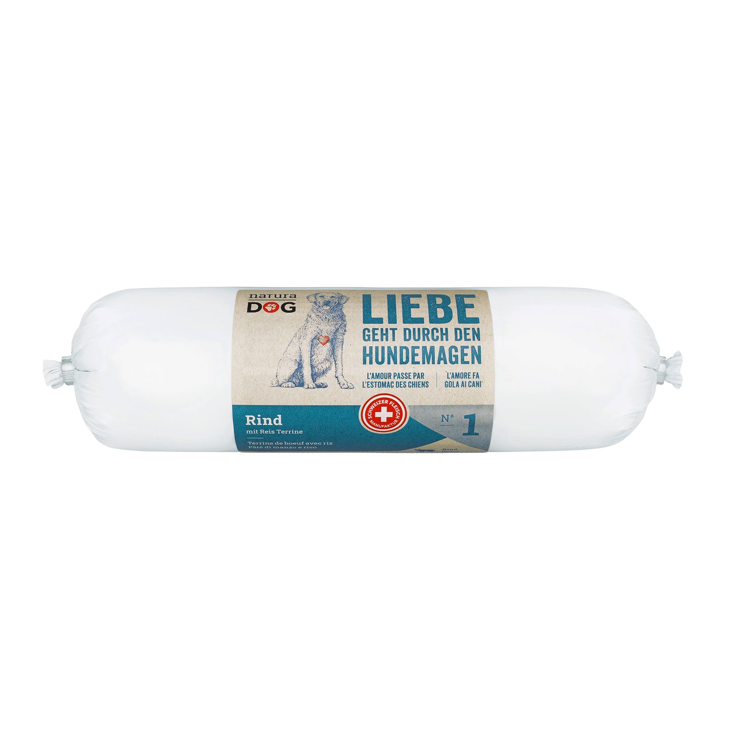 naturaDog Rind & Reis Nassfutter für Hunde