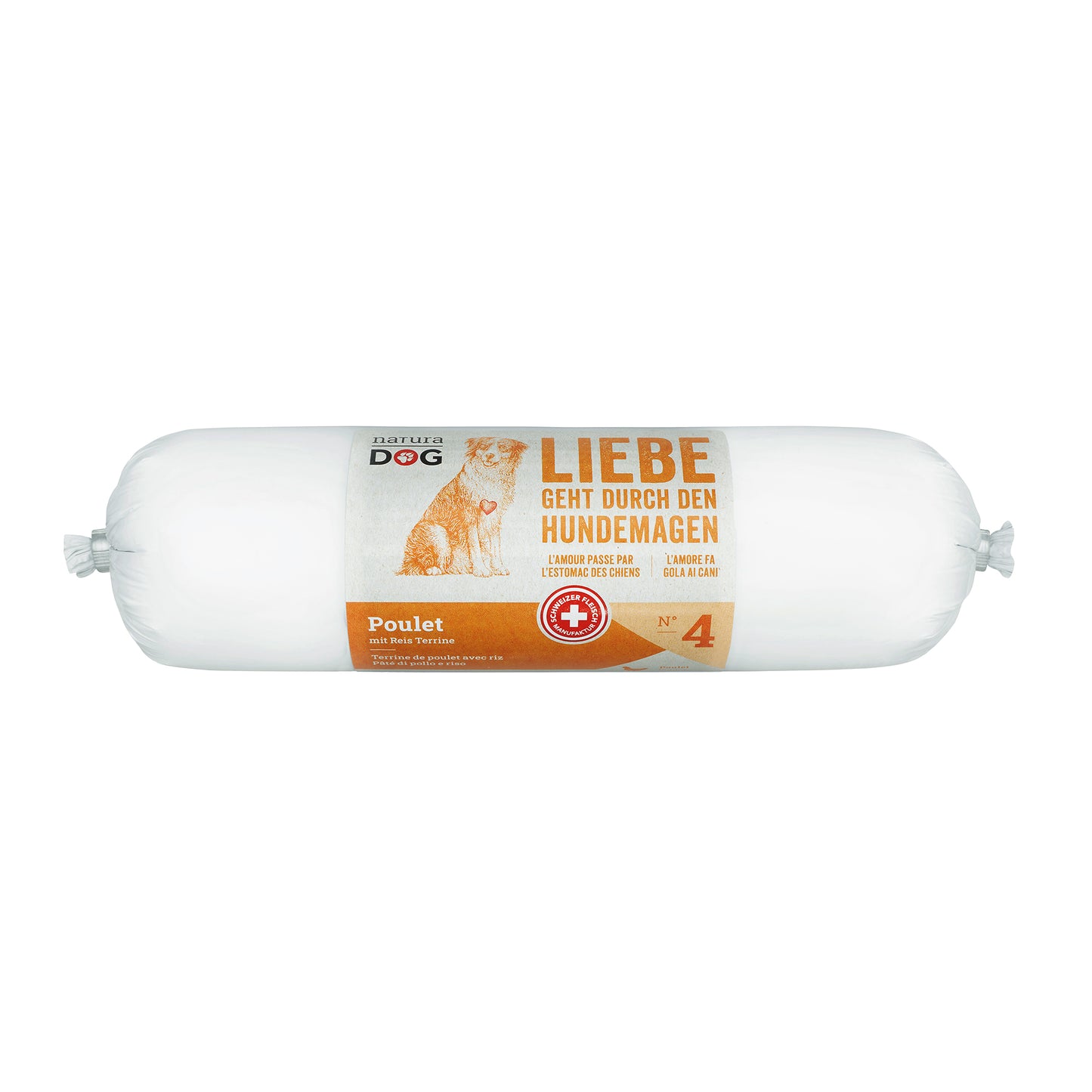 naturaDog Poulet & Reis Terrine Nassfutter für Hunde
