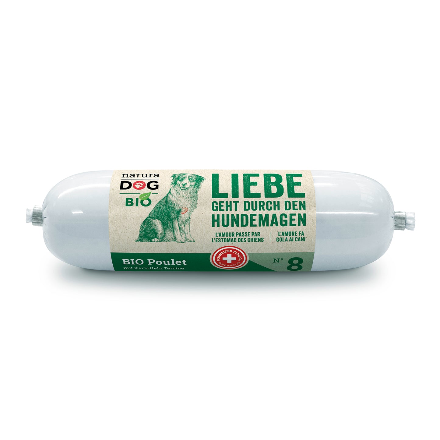 naturaDog Bio Poulet Terrine mit Kartoffeln Nassfutter für Hunde