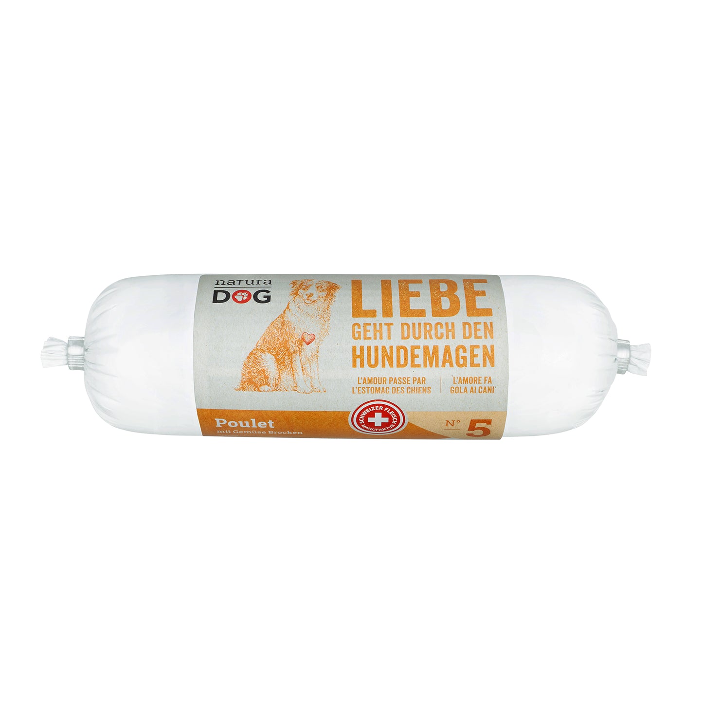 naturaDog Poulet & Gemüse Brocken Nassfutter für Hunde