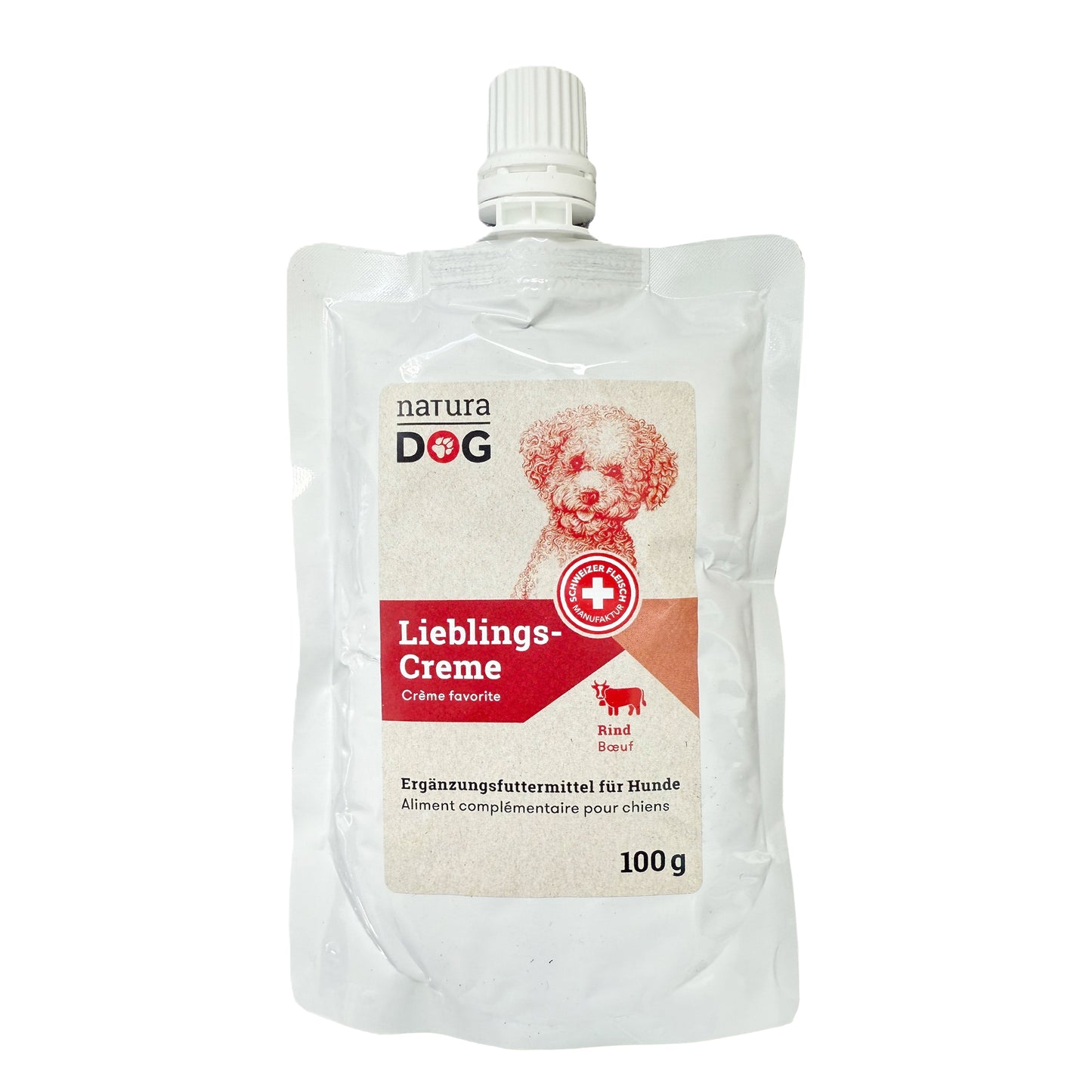 naturaDog Lieblings-Creme Rind Snack für Hunde