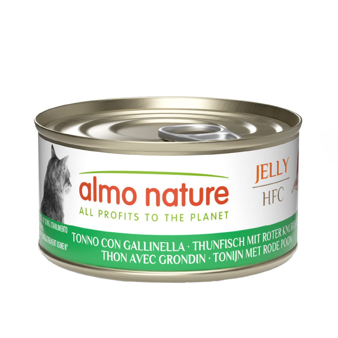 Almo Nature HFC Jelly Thunfisch mit Roter Knurrhahn Nassfutter für Katzen