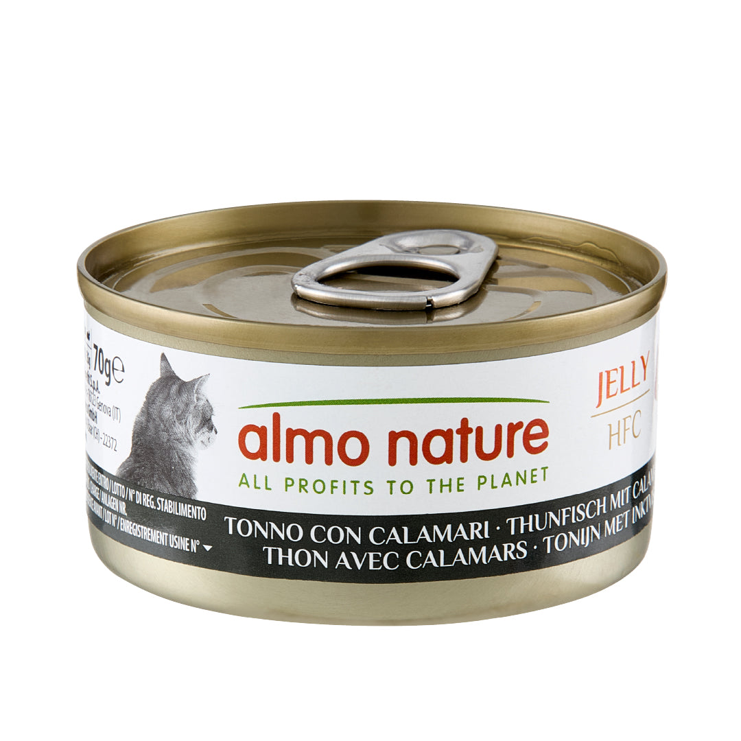 Almo Nature HFC Jelly Cat Thunfisch mit Calamaris Nassfutter für Katzen