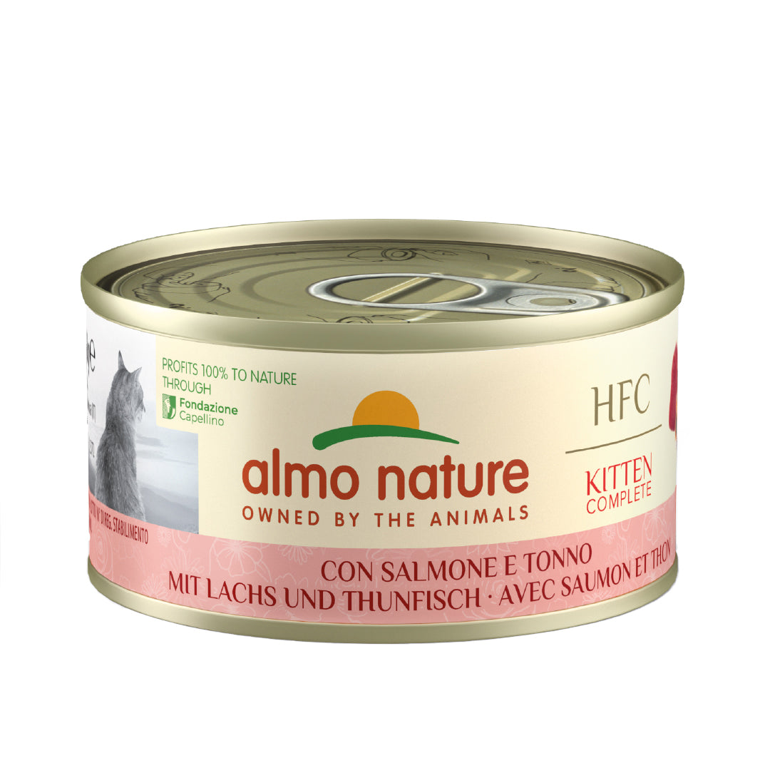 Almo Nature Complete Kitten Lachs und Thunfisch Nassfutter für Katzen