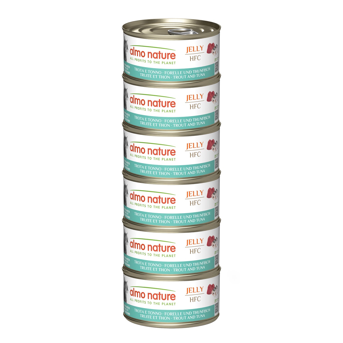 Almo Nature Multipack mit Forellen und Thunfisch Nassfutter für Katzen