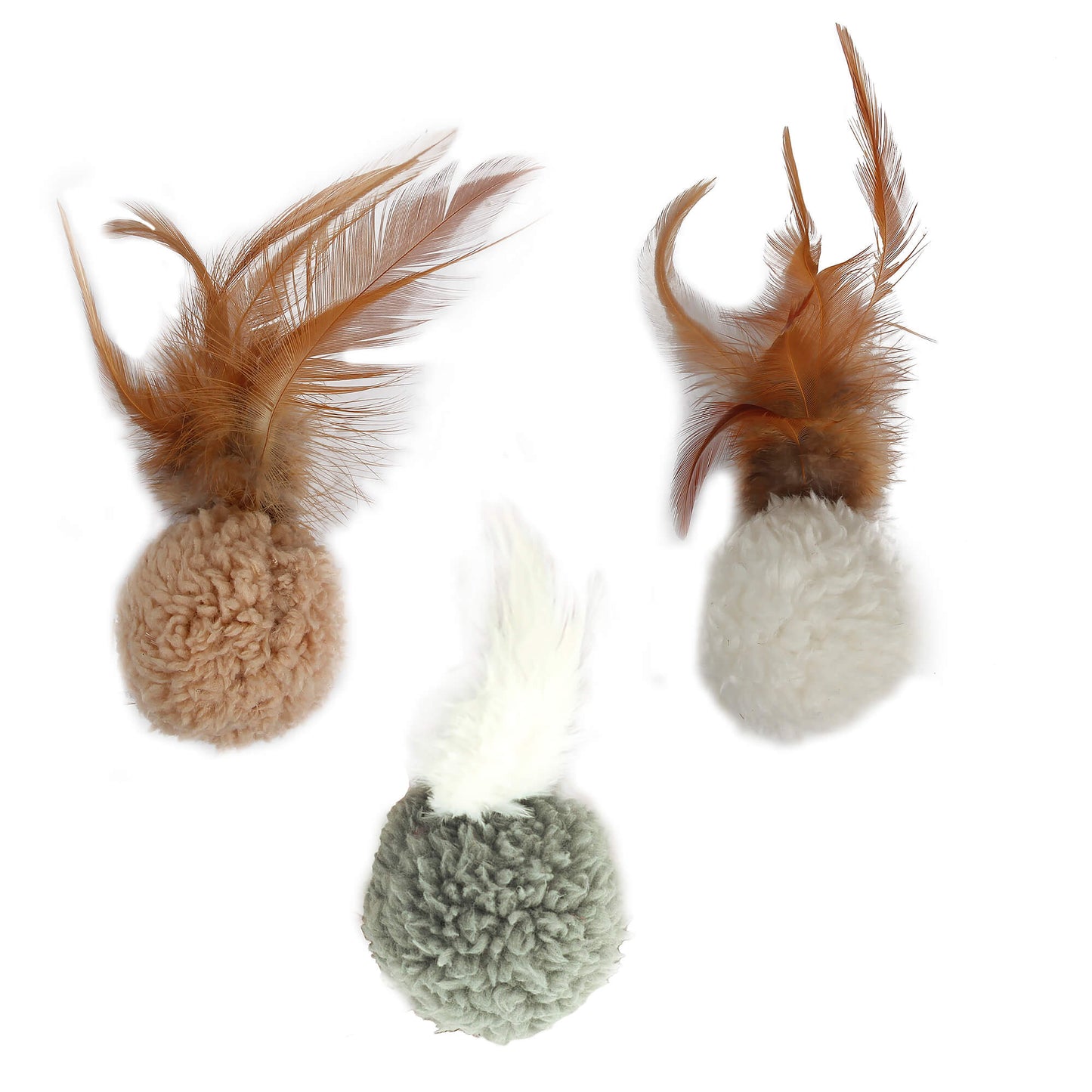 Katze Spielzeug "Lambwool" Schneeball ass.