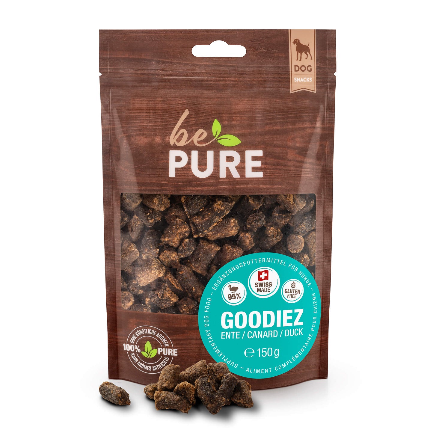 bePure Goodiez Ente Snack für Hunde