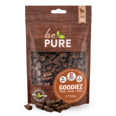 bePure Goodiez Pferd Snack für Hunde