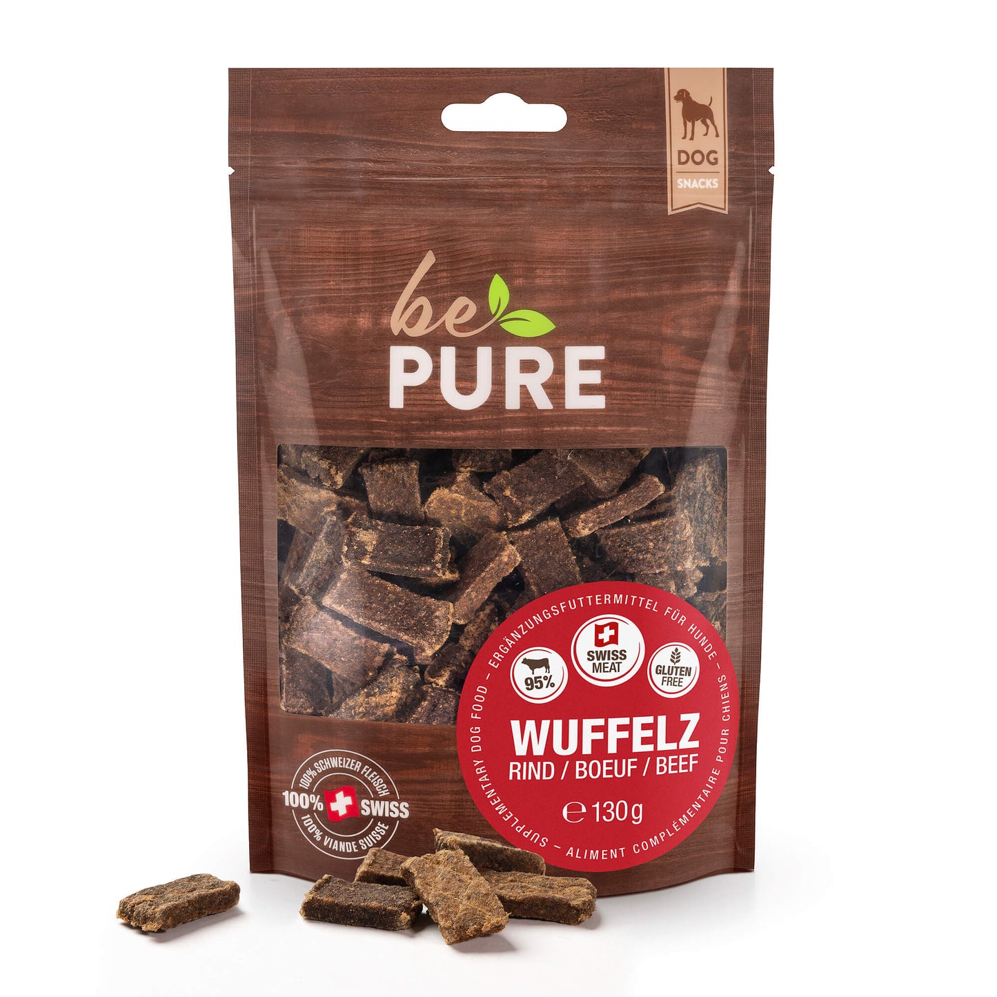 bePure Wuffelz Rind Snack für Hunde