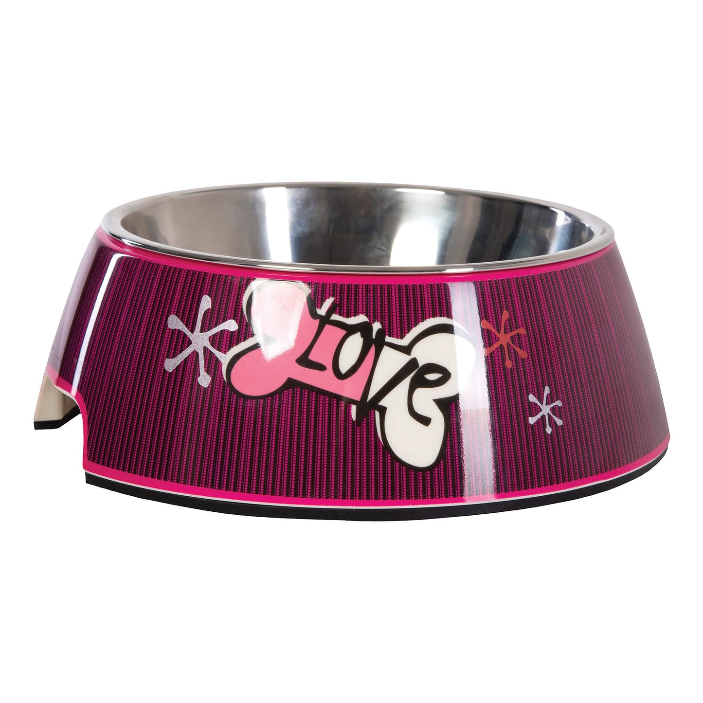 rogz Bubble Bowlz PinkLove Napf für Katzen und Hunde