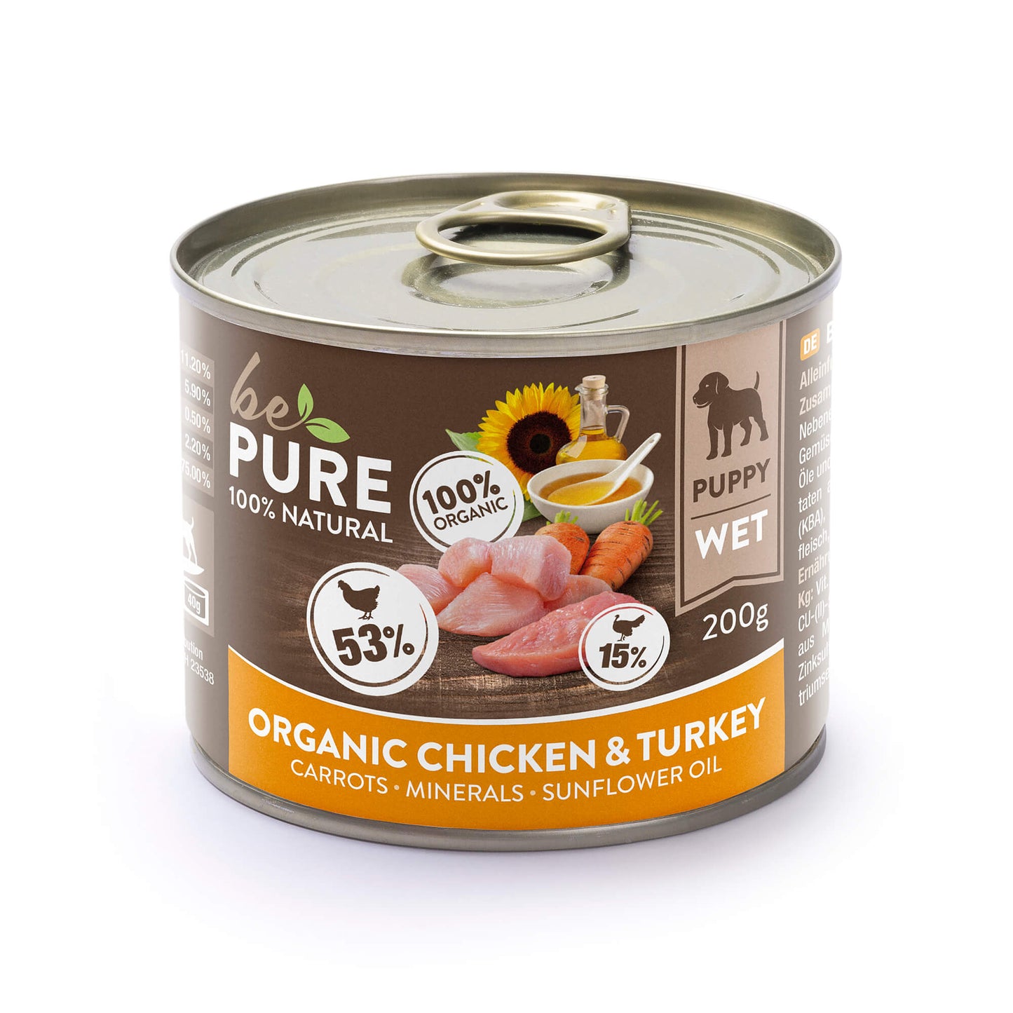 bePure Organic Chicken & Turkey Nassfutter für Hunde