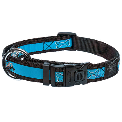 rogz Fancy Dress Turq Chrome Halsband für Hunde