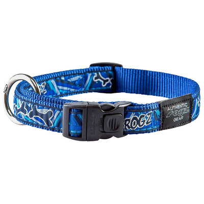 rogz Fancy Dress Navy Zen Halsband für Hunde