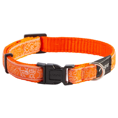 rogz Fancy Dress Orange Doodle Halsband für Hunde