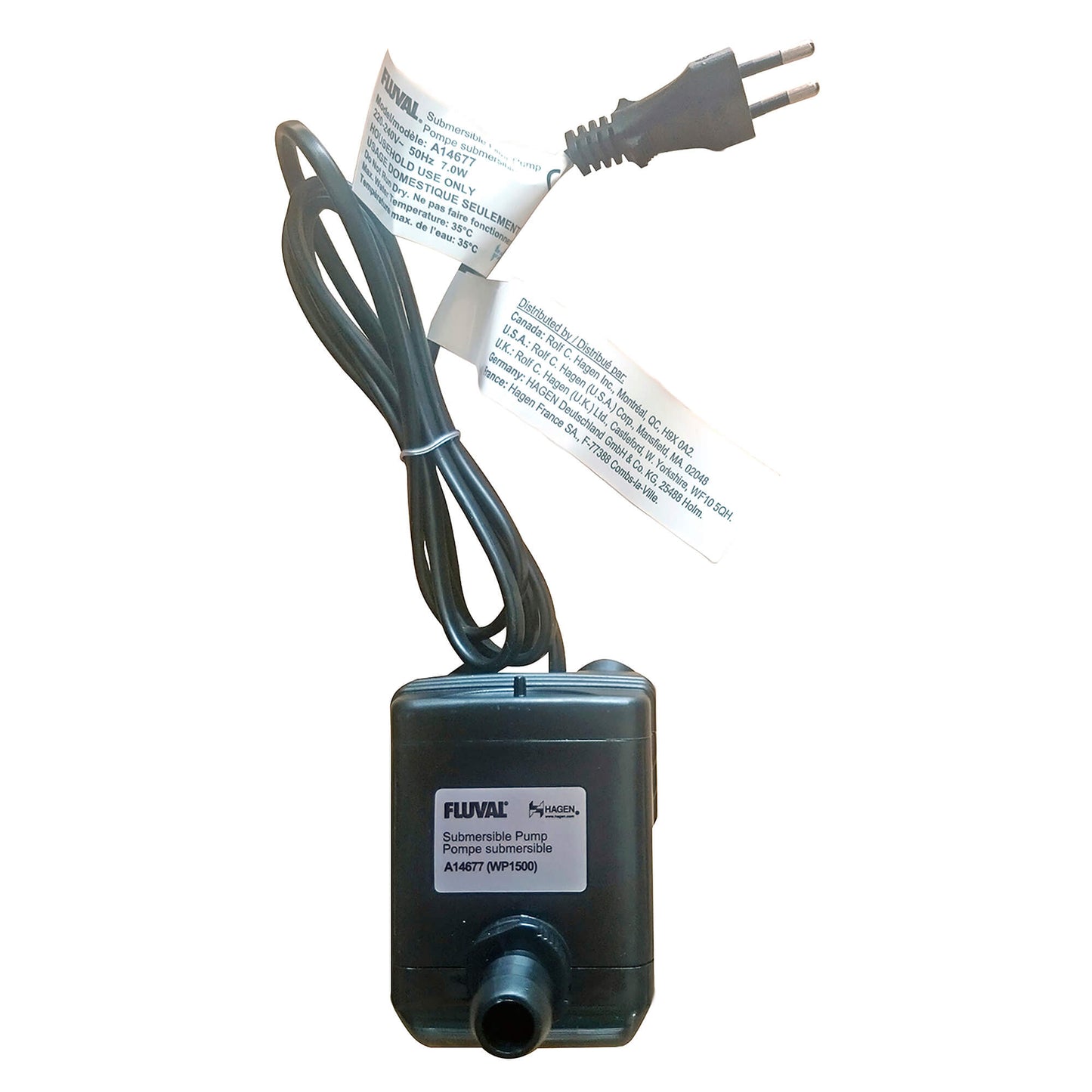 Fluval Filterpumpe WP500 Aquariumpumpe für Zierfische