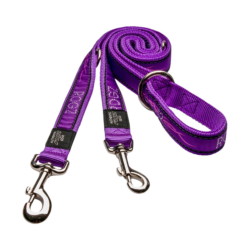 rogz Fancy Dress Purple Chrome Leine für Hunde