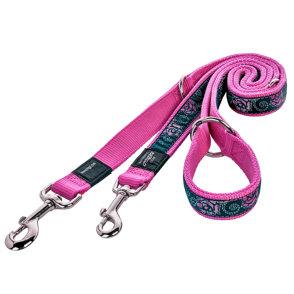 rogz Fancy Dress Denim Rose Leine für Hunde