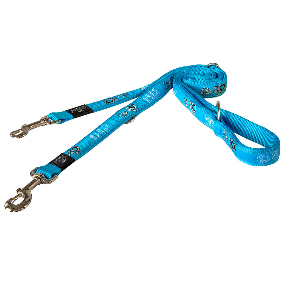 rogz Fancy Dress Turquoise Paw Leine für Hunde